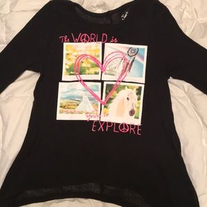 Girls Justice sweater .